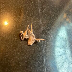 Silver w marcasite pin / brooch